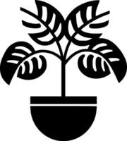 végétaux, minimaliste et Facile silhouette - illustration vecteur