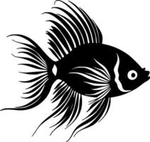 poisson ange - haute qualité logo - illustration idéal pour T-shirt graphique vecteur