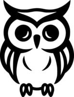 hibou bébé - haute qualité logo - illustration idéal pour T-shirt graphique vecteur