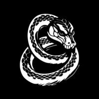 serpent - minimaliste et plat logo - illustration vecteur