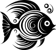 poisson, minimaliste et Facile silhouette - illustration vecteur