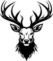 wapiti - minimaliste et plat logo - illustration vecteur