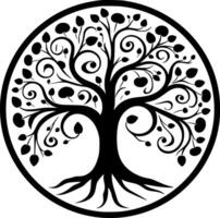 arbre - haute qualité logo - illustration idéal pour T-shirt graphique vecteur