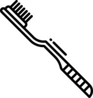 dent brosse contour illustration vecteur