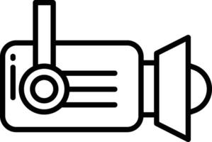 projecteur contour illustration vecteur