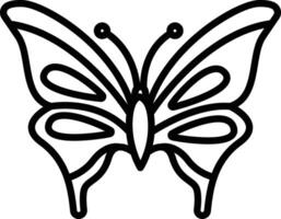 papillon contour illustration vecteur