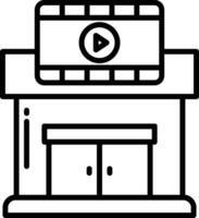 bâtiment contour illustration vecteur