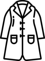 manteau contour illustration vecteur
