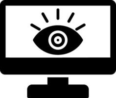 icône de glyphe de surveillance vecteur