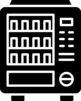 icône de glyphe de distributeur automatique vecteur