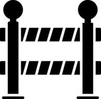 icône de glyphe de barrière vecteur