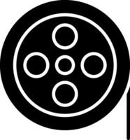 icône de glyphe de bobine vecteur