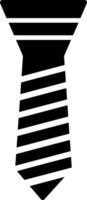 icône de glyphe de cravate vecteur