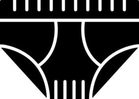 icône de glyphe de sous-vêtements vecteur