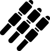 icône de glyphe de guimauves vecteur