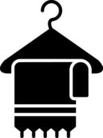 icône de glyphe de serviette vecteur