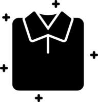 icône de glyphe de chemise vecteur