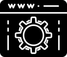 icône de glyphe d'optimisation web vecteur
