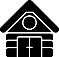 icône de glyphe de cabine vecteur