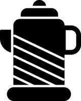 icône de glyphe de bouilloire vecteur
