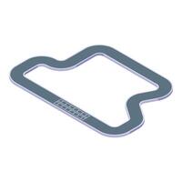 kart courses Piste icône isométrique . sport circuit vecteur