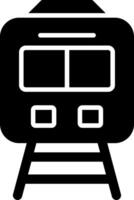icône de glyphe de train vecteur