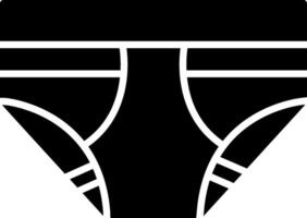 icône de glyphe de sous-vêtements vecteur