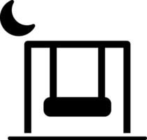 icône de glyphe de balançoire vecteur