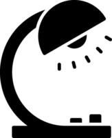 icône de glyphe de lampe de bureau vecteur