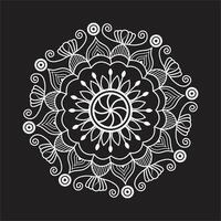 Créatif facile cercle fleur floral mandala conception pour gratuit Télécharger vecteur