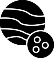 icône de glyphe de planète vecteur