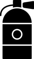 icône de glyphe d'extincteur vecteur