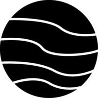 icône de glyphe de planète vecteur