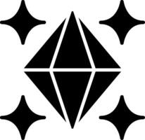 icône de glyphe de cristal vecteur