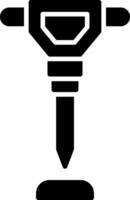 icône de glyphe de scie à main vecteur