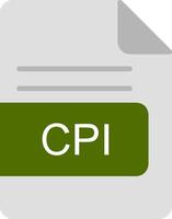 IPC fichier format plat icône vecteur