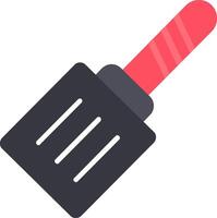 icône plate de spatule vecteur