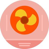icône plate de l'énergie nucléaire vecteur