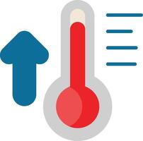 icône plate thermomètre vecteur