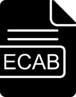 ecab fichier format glyphe icône vecteur