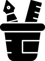icône de glyphe de stylo vecteur