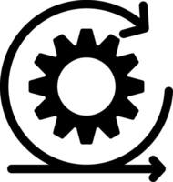 icône de glyphe de mêlée vecteur