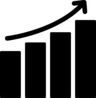 icône de glyphe d'analyse de données vecteur