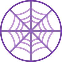 icône plate de toile d'araignée vecteur