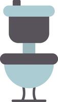 icône plate de toilette vecteur