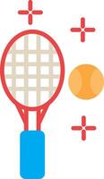 icône plate de tennis vecteur