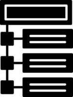 programme glyphe icône vecteur