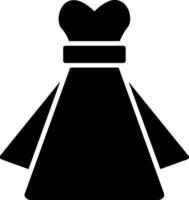 icône de glyphe de robe vecteur