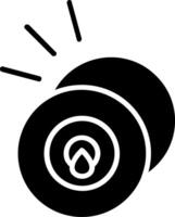 cymbale glyphe icône vecteur