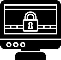 icône de glyphe de ransomware vecteur